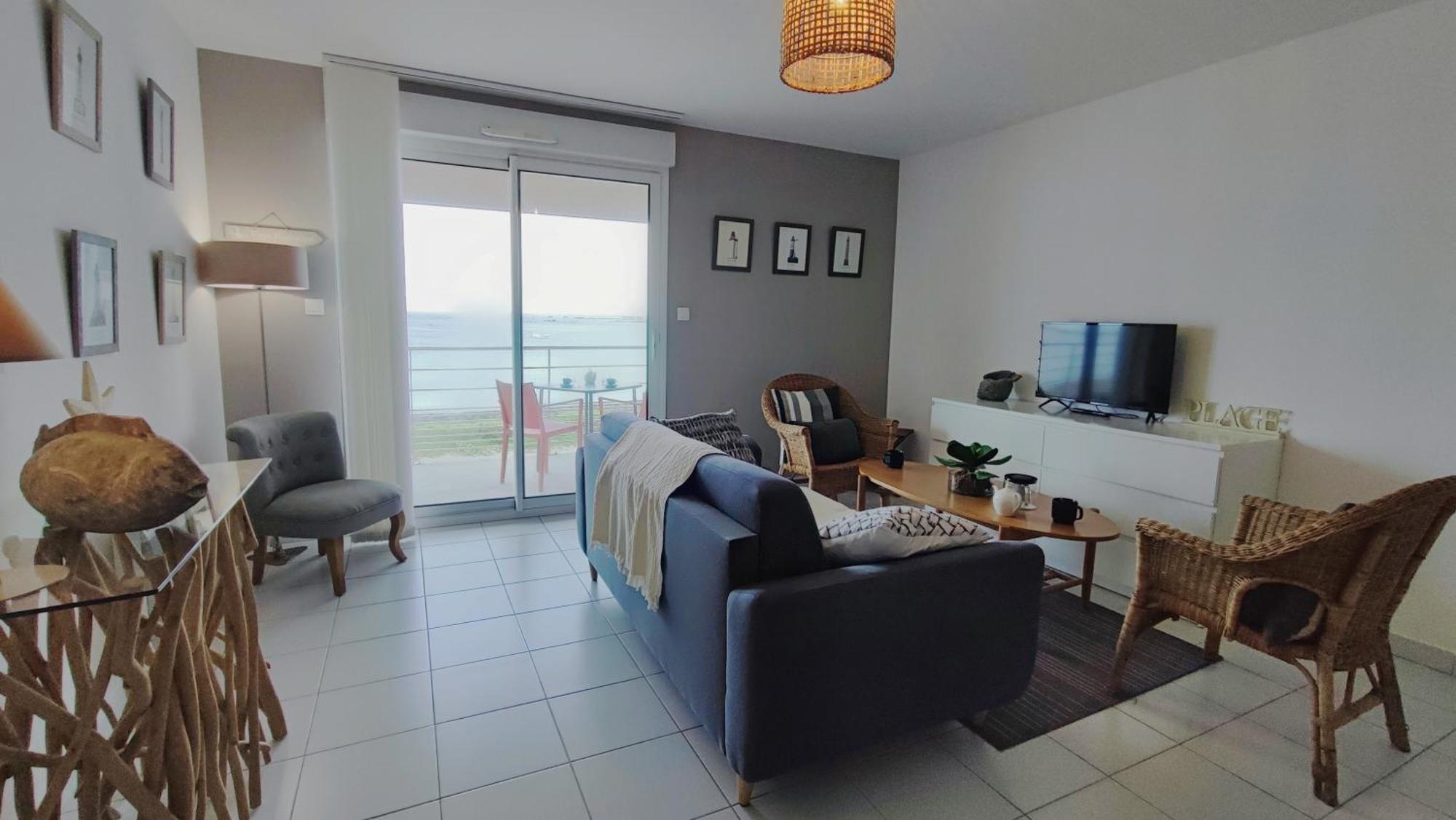 Reve Bleu - Vue Mer Exceptionnelle - Wifi - Draps Et Serviettes Inclus - Balcon Avec Mobilier De Jardin Apartment เปนมาร์กัช ภายนอก รูปภาพ